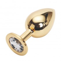 Анальная пробка Anal Jewelry Plug Gold Diamond L