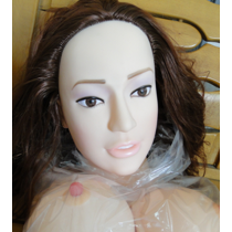 Кукла для секса с вибрацией 3D Face Love Doll брюнетка