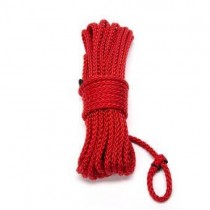 Бондажная нейлоновая веревка красная 5м