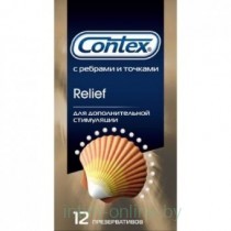 Презервативы Contex №12 Relief с ребрами и точками