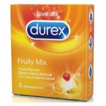 Презервативы Durex №3 Fruity Mix (Select) разнообразие фруктовых вкусов