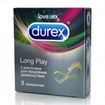 Презервативы Durex №3 Long Play (Performa) для продления удовольствия