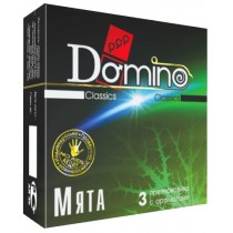 Ароматизированные презервативы Domino Мята - 3 шт.