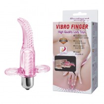Вибро-насадка на палец розовая Vibro Finger