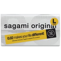 Полиуретановые презервативы Sagami Original L-size 0,02 12 шт