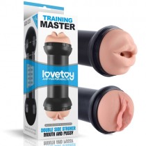 Двойной мастурбатор Training Master Double Side Stroker Mouth and Pussy