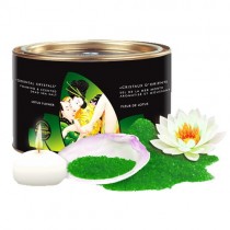 Соль мёртвого моря Shunga Bath Salts Lotus Flower + свеча 600 гр