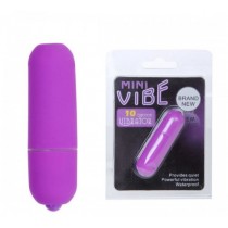 Вибропуля Mini Vibe с 10 режимами вибрации фиолетовая