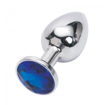 Анальная пробка Anal Jewelry Plug Silver Blue S
