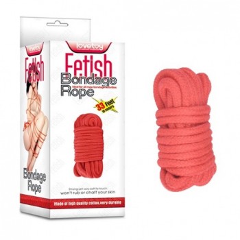 Красная веревка для бондажа Fetish Bondage Rope