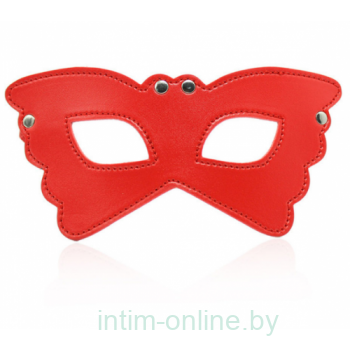 БДСМ маска-очки красная